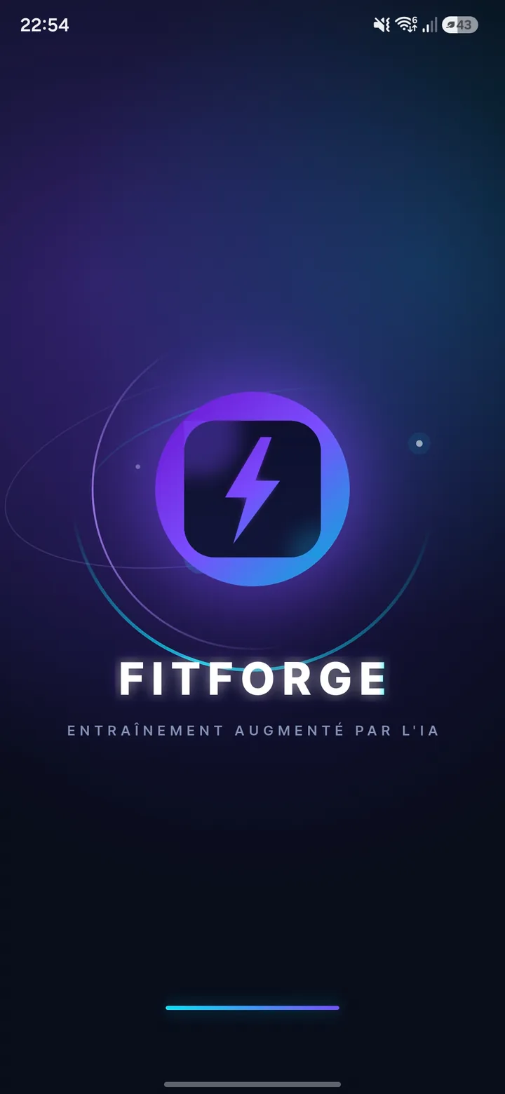 FitForge AI — Coaching sportif — Captures d'écran 1