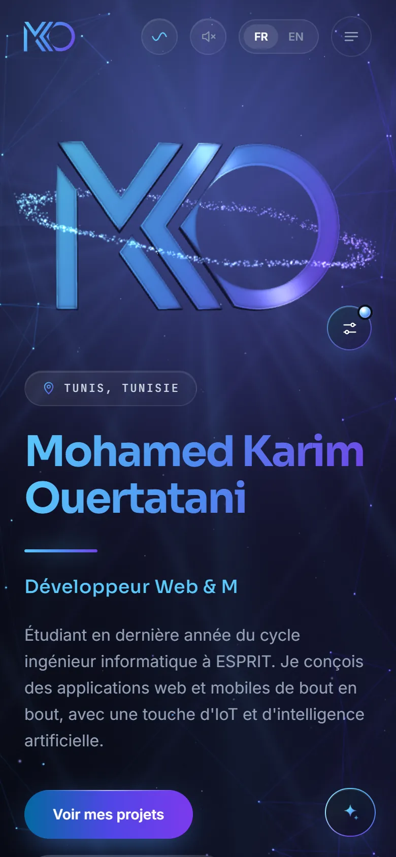 Ce portfolio — mobile